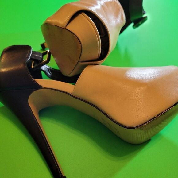 ALDO WOMEN'S LEATHER OPEN TOE ANKLE STRAP SANDAL - Picture 13 of 13